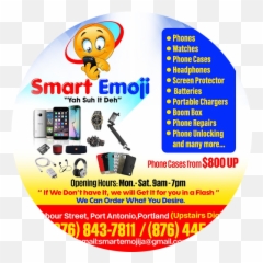 Smart Emoji - Graphic Design,Boombox Emoji