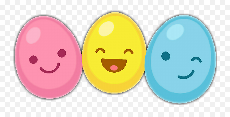 Easter Eggs Instagram - Circle Emoji,Happy Easter Emoticon