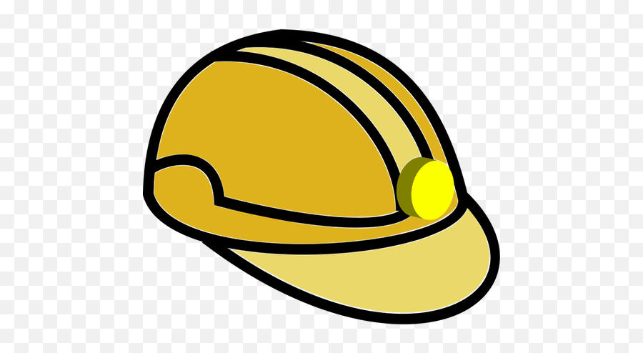 Mining Helmet Vector Illustration - Cartoon Miner Helmet Emoji,Viking Helmet Emoji