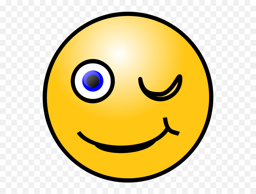 Winking Face Emoticon - Smiley Face Gif Png Emoji,Emoticons