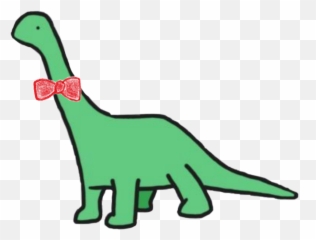 Dino Dinosaur Brontosaurus Bowtie - Cute Dinosaur Stickers Emoji,Brontosaurus Emoji