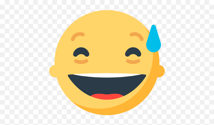 Grinning Face With Sweat Emoji - Smiling Face With Open Mouth And Cold Sweat Emojis Transparent,Sweating Emoji
