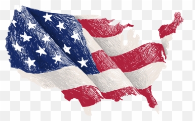Vector Hand Painted American Flag - American Flag Transparent Emoji,Usa Emoji Map