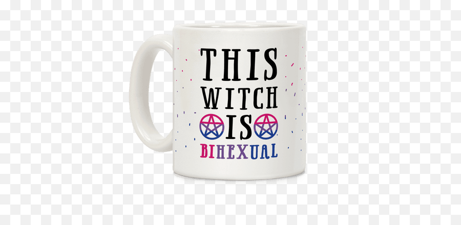 Bi Witch T - Shirts Mugs And More Lookhuman Alcohol In Coffee Cup Emoji,Bi Flag Emoji
