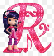 R Alphabet letters design Letter - Strawberry Shortcake Cartoon Cherry Emoji
