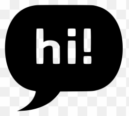 Hi clipart bubble writing Transparent - Icon Png Emoji