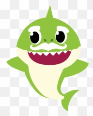 Green Baby Shark Clipart - Baby Shark Clipart Emoji,Grandpa Emoji