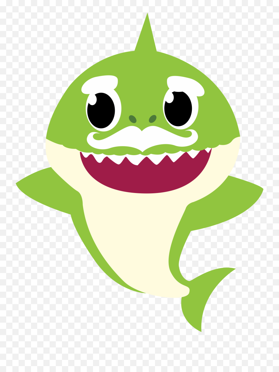 Green Baby Shark Clipart - Baby Shark Clipart Emoji,Grandpa Emoji