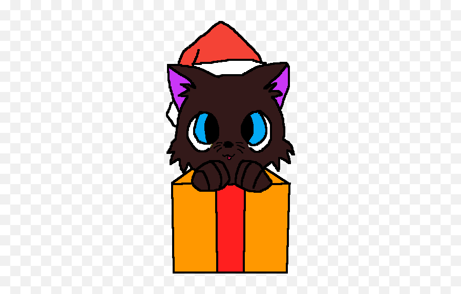 Pixilart - Christmas Cat Drawing Emoji,Pusheen The Cat Emoji