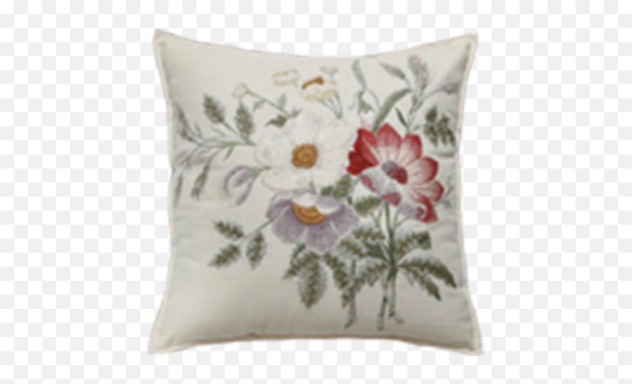 Spray Flowers Pillows Sarita Handa Exports Pvt Ltd - Cushion Emoji,Emoji Pillow Set