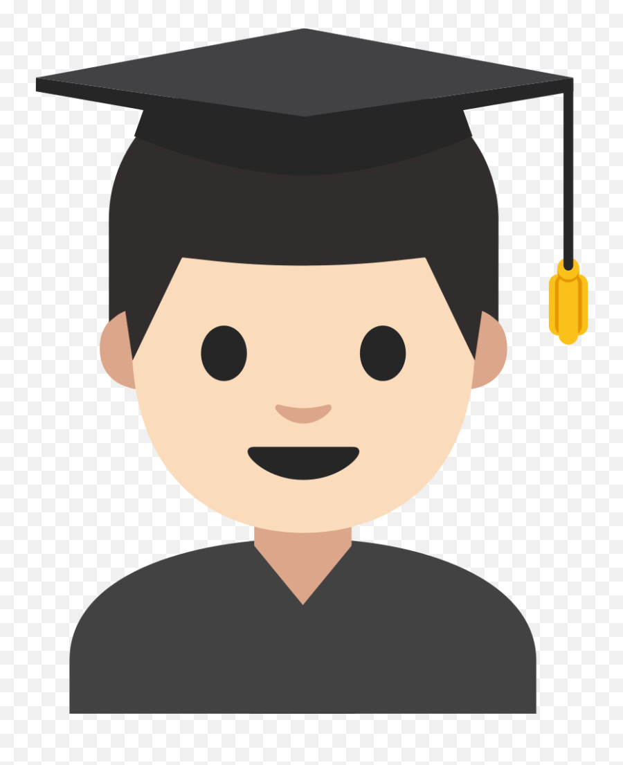 Emoji U1f468 1f3fb 200d 1f393 - Phd Emoji,Diploma Emoji