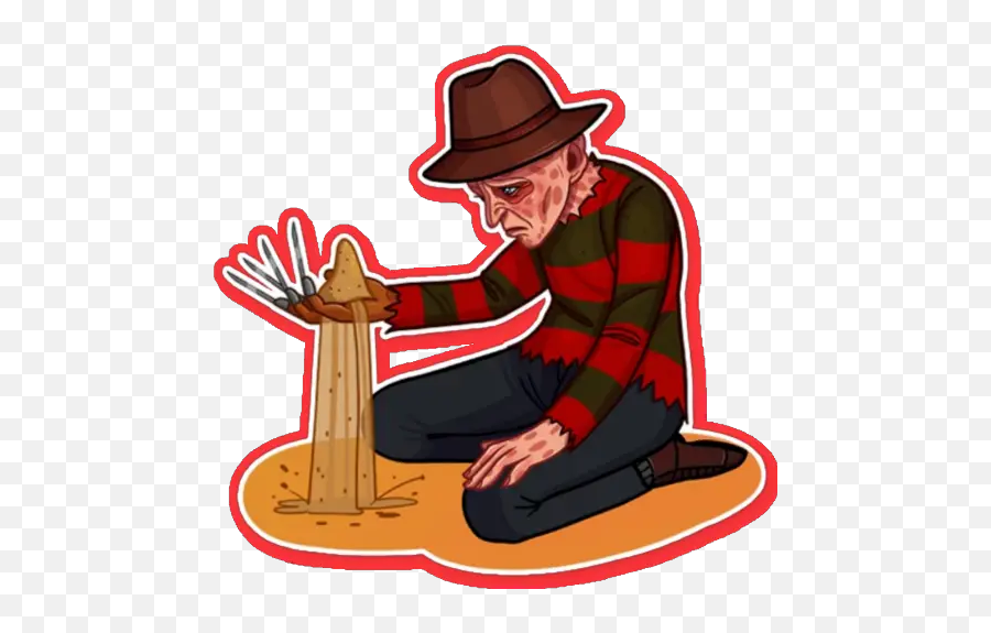 Fredy Krueger Stickers For Whatsapp - Freddy Krueger Sticker Telegram Emoji,Turkey Emoji Android