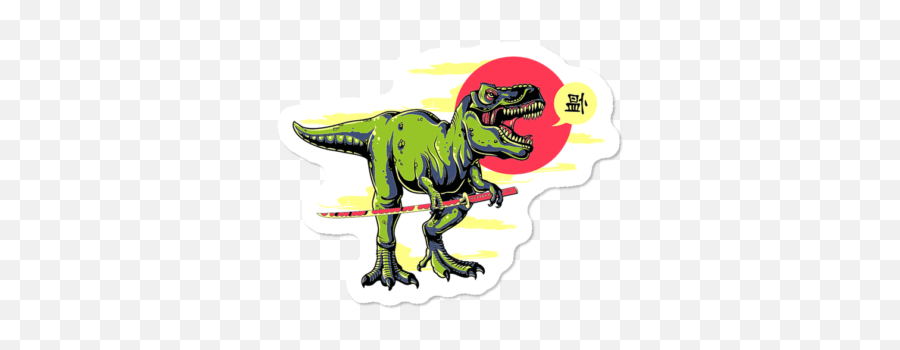 New Dinosaur Stickers Design By Humans - Dinosaur Emoji,T Rex Emoji