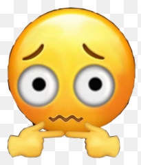 Emoji Bad Cursed Sticker - Transparent Background