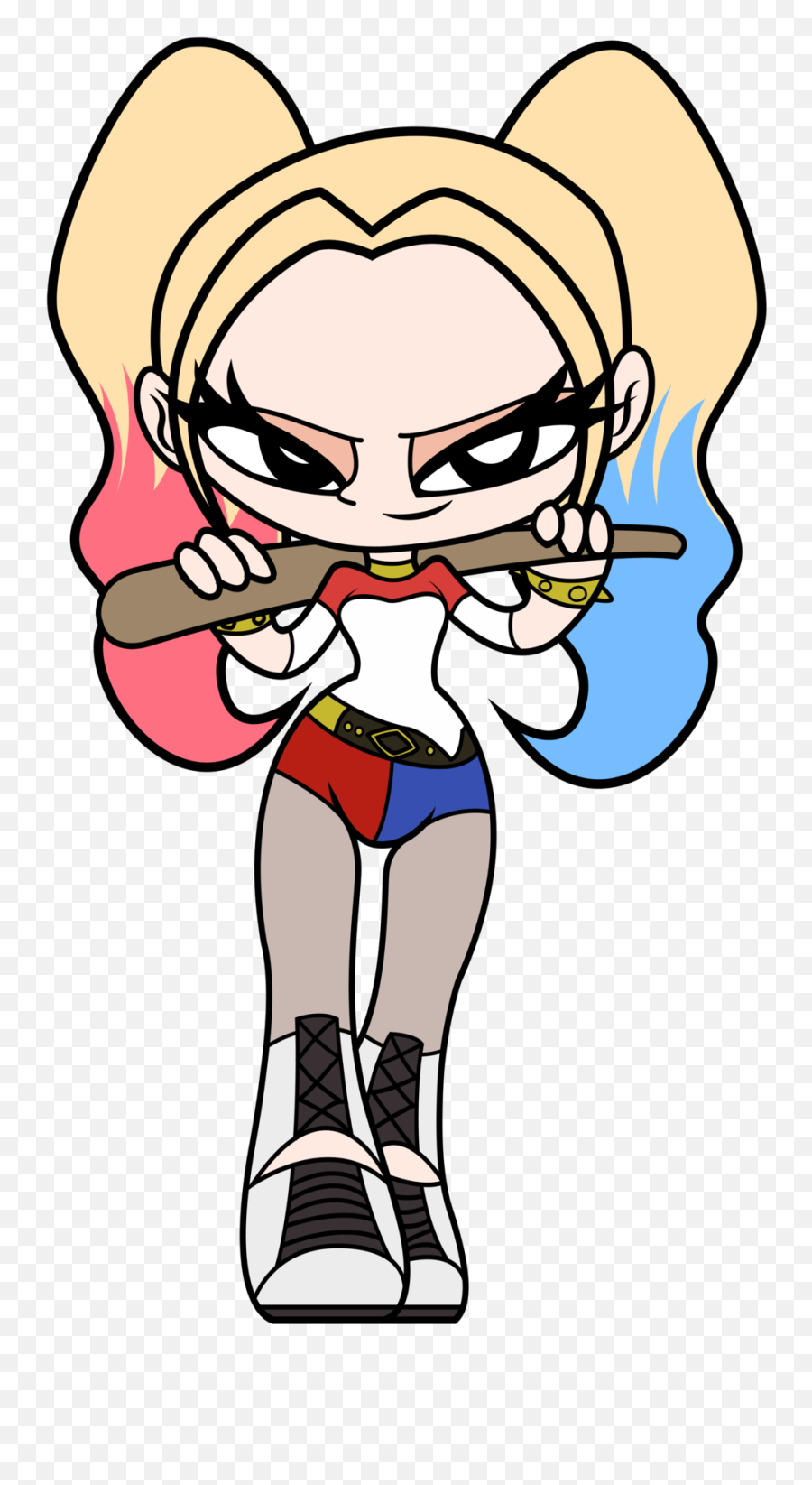 Harley Quinn Suicide Squad Clipart - Harley Quinn Suicide Squad Cartoon Emoji,Harley Quinn Emoji