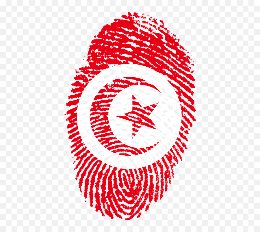 Tunisia Flag Fingerprint - Flag Tunisia Png Emoji,Pride Emoji Facebook