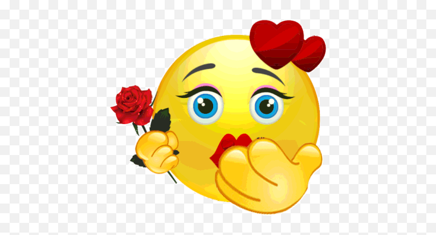 Smiley Rose Gif - Rose Smiley Emoji,Happy Thanksgiving Emojis