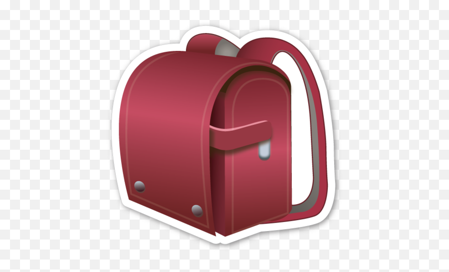 School Satchel - School Emoji Sticker Png,School Emoji Png