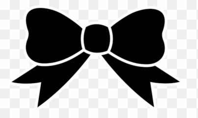 Bow Clipart Black And White Free - Black Bow Clipart Emoji,Black Ribbon Emoji
