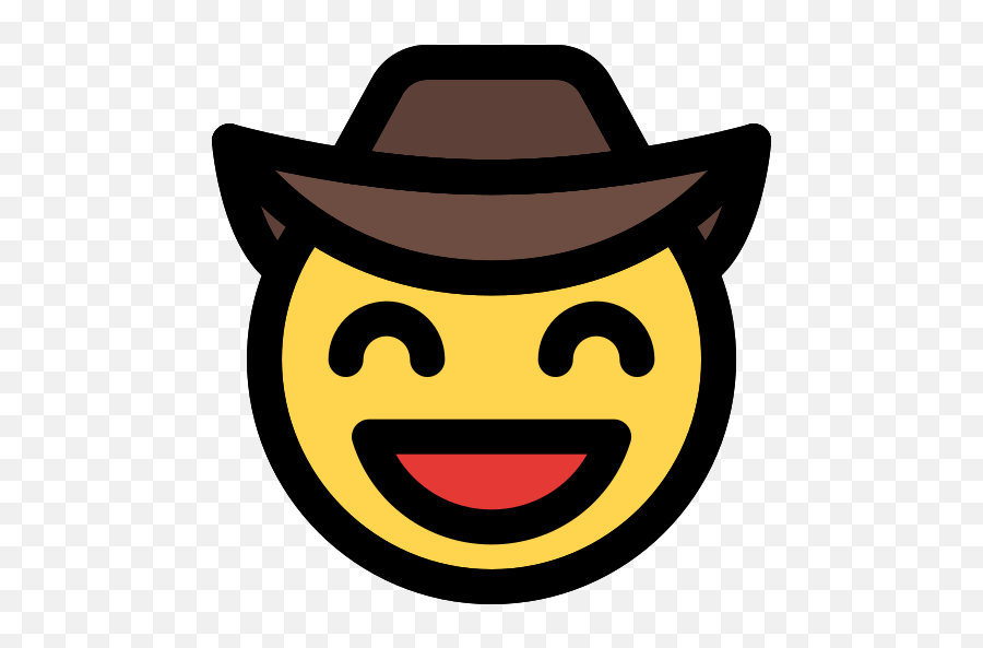 Grinning - Icon Emoji,Cowboy Emoji Iphone