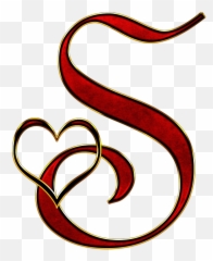 Free Letter S Alphabet Images - Fancy Cursive Emoji