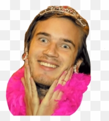 Pewdiepie Brofist Pink Felix Girly - Png Emoji