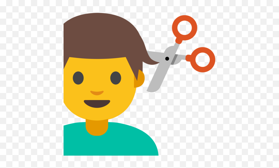Man Getting Haircut Emoji - Emoji Corte De Cabelo,Emoji Haircut
