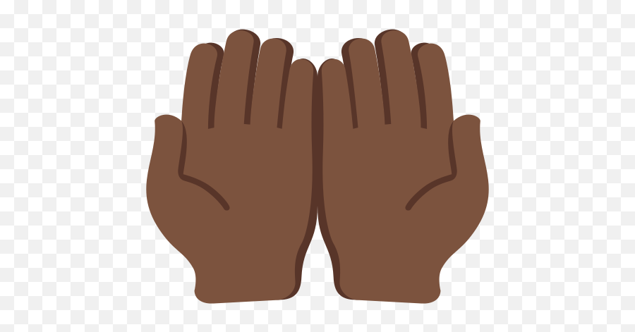 Emoji With Dark Skin Tone Meaning - Human Skin Color,Palms Up Emoji