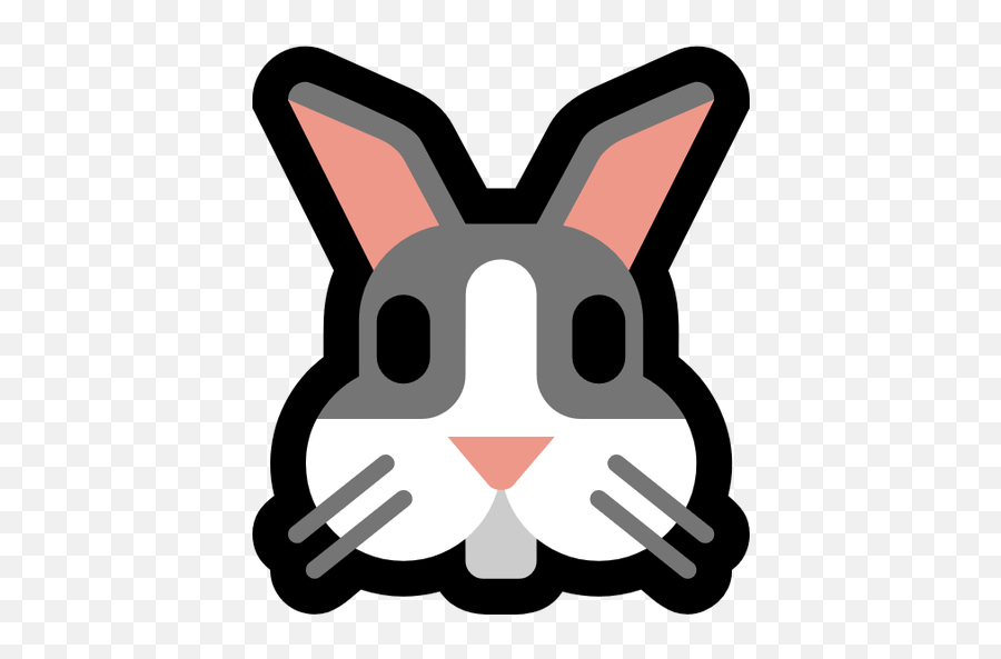 Windows Rabbit Face - Microsoft Emoji Rabbit,Emoji Rabbit
