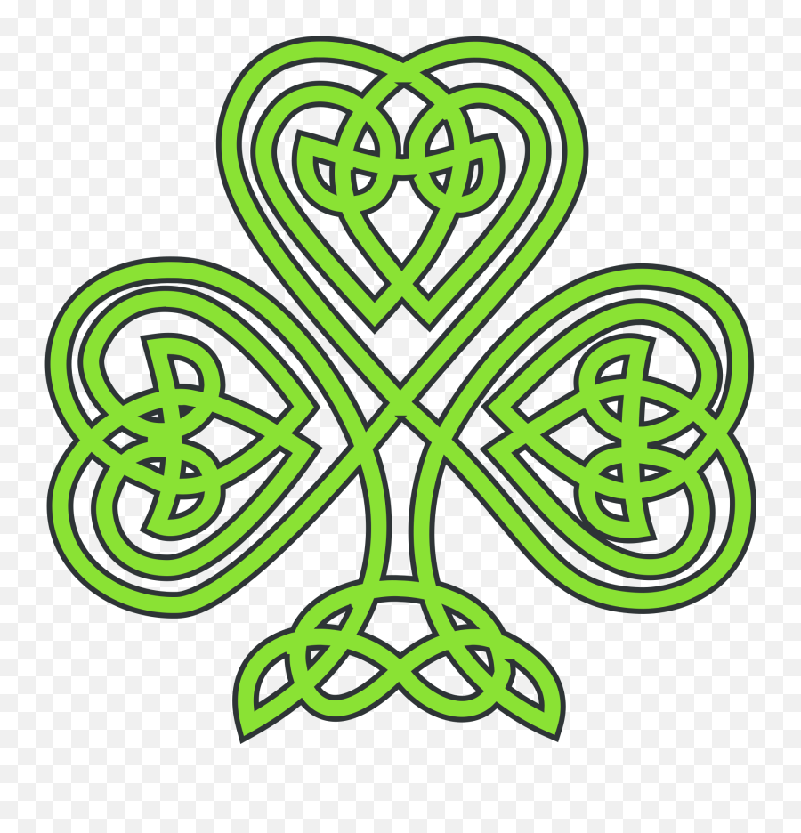 Leaf Cross Png Free Library Png Files - Celtic 3 Leaf Clover Emoji,Three Leaf Clover Emoji