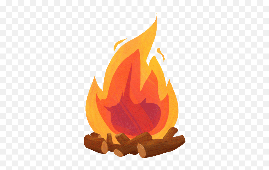 Camp Fire Gif Clipart Campfire Clip Art - Cartoon Campfire Gif Emoji,Campfire Emoji