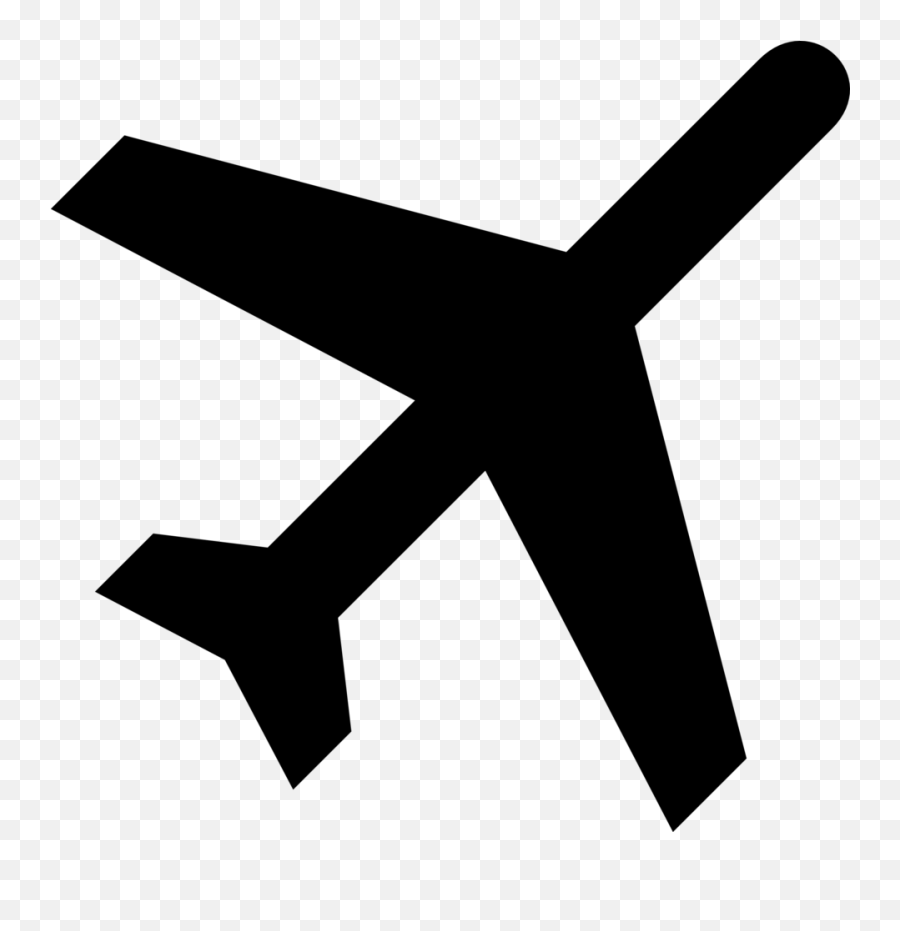 Airplane Silhouette Clip Art - Airplane Clipart No Background Emoji,Plane Emoji