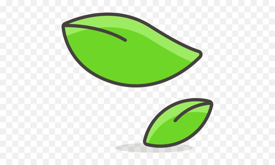 Leaf Fluttering In Wind Free Icon Of - Emoji De Hoja,Wind Emoji Png