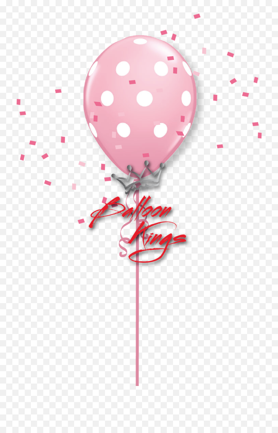 11in Pink Polka Dots - Baby Balloon Png Hd Emoji,10 And Umbrella Emoji