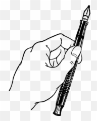 Hand With Pen - Png Drawing Emoji