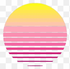 Vaporwave Sun - Vaporwave Sun Sprite Transparent Emoji,Emoji Blitz Cheats