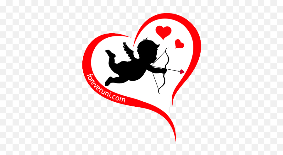 Forever Uni - Cupid Silhouette Emoji,Location Emoji