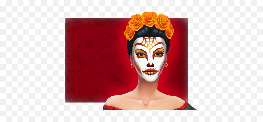Sims 4 Sugar Skulls - Rose Emoji,Sugar Skull Emoji