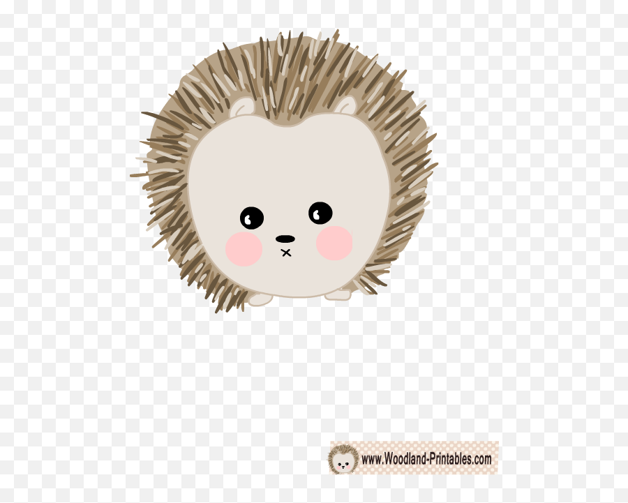 Hedgehog Clipart Nursery Animal - Cartoon Printable Clipart Woodland Animals Emoji,Porcupine Emoji
