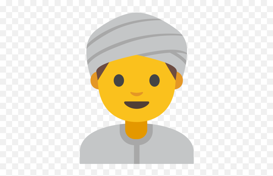 Man Wearing Turban Emoji - Cartoon,Turban Emoji