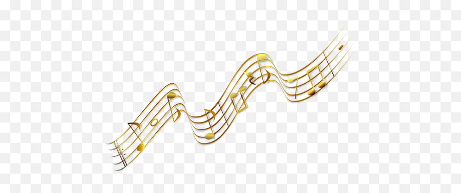 Musical Notes Vector Illustration - Gold Music Notes Clipart Emoji,Music Note Emojis