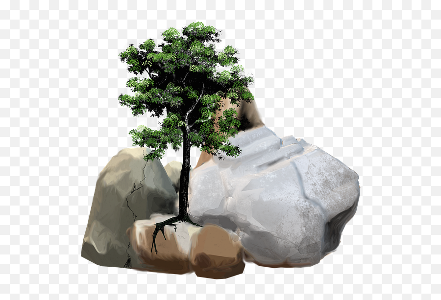 Stones Rock Stone - Tree Emoji,Stone Rock Emoji