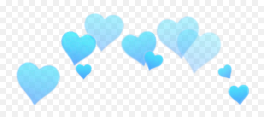 Free Blue Heart Transparent Background - Blue Heart Crown Transparent Emoji,Blue Hearts Emoji