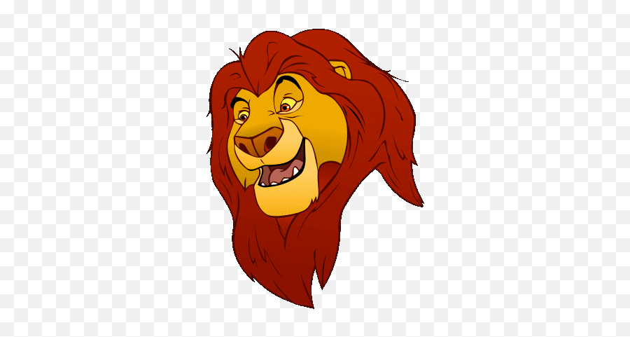 The Lion King - Cartoon Roaring Lion Gif Emoji,Lion Emoticons