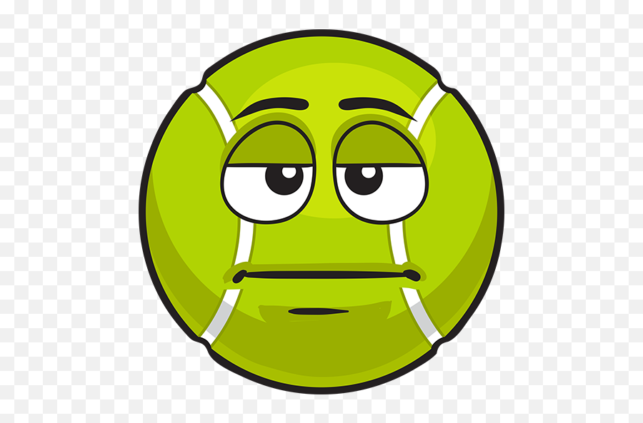 Tennis Emoji Stickers - Mad Tennis Ball,Violent Emoji