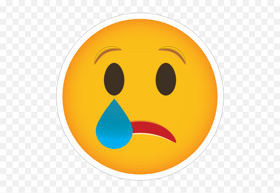 Phone Emoji Sticker Crying - Smiley,Crying Emoji