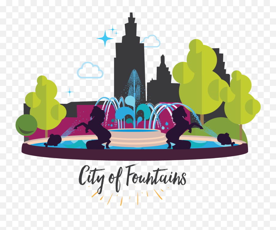 Emoji My City - Kansas City Fountain Art,Sly Emoji