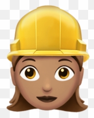 Female Farmer Apple Emoji Transparent Png - Emoji Worker,Farmer Emoji