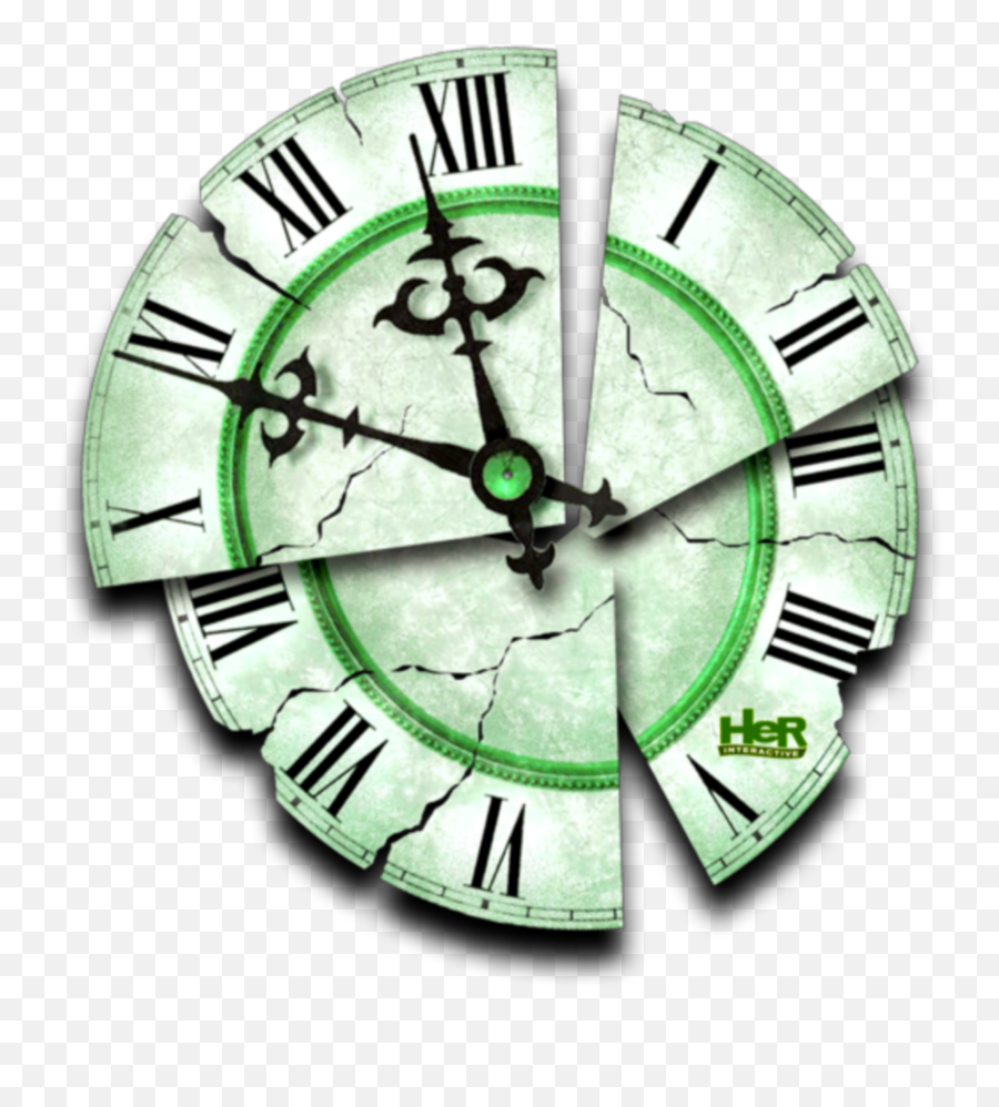 Mq Green Clocks Time Clock Broken - Broken Clock Tattoo Design Emoji,Time Clock Emoji