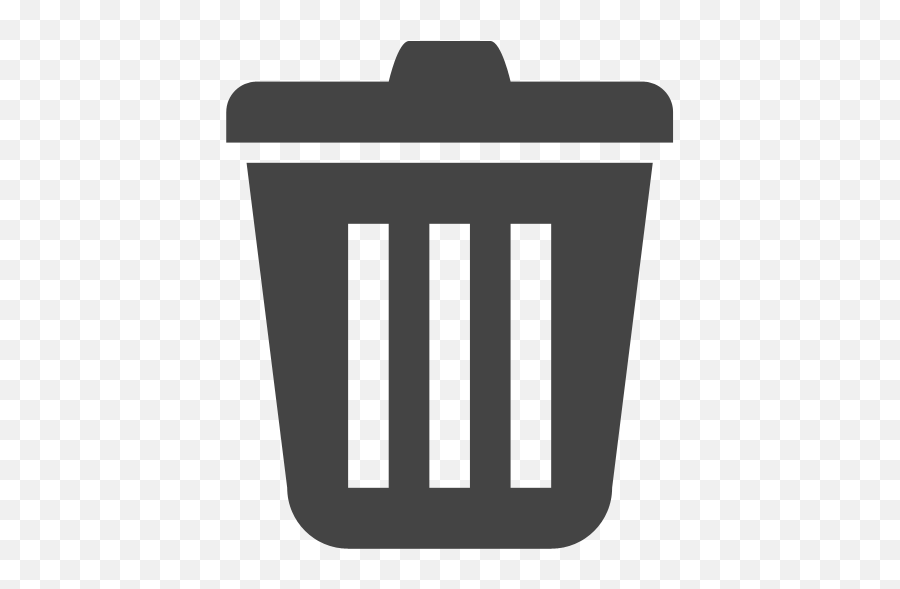 Trash Can Icon - Grey Trash Can Icon Emoji,Trash Emoticon